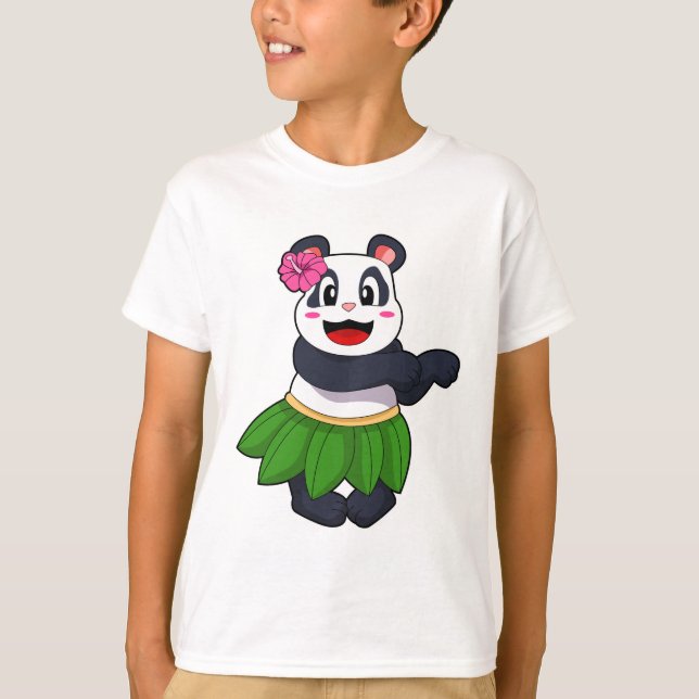 Panda beim Balletttanz T-Shirt (Vorderseite)