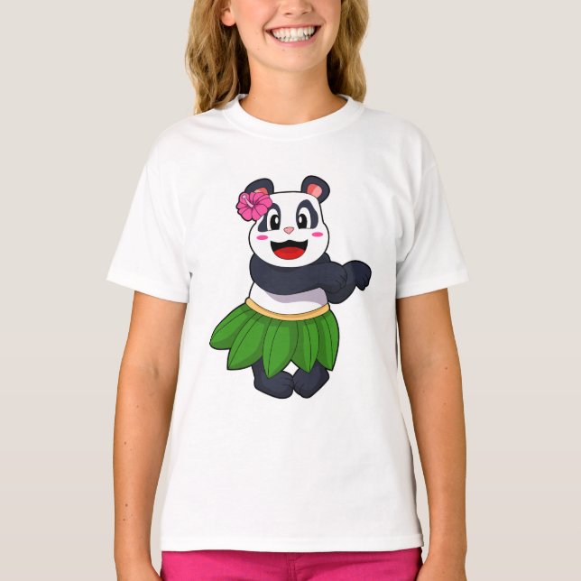 Panda beim Balletttanz T-Shirt (Vorderseite)