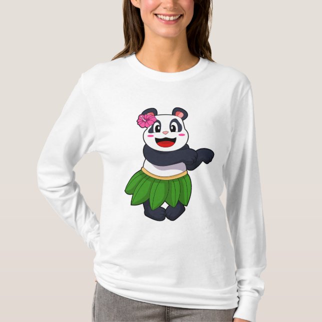 Panda beim Balletttanz T-Shirt (Vorderseite)