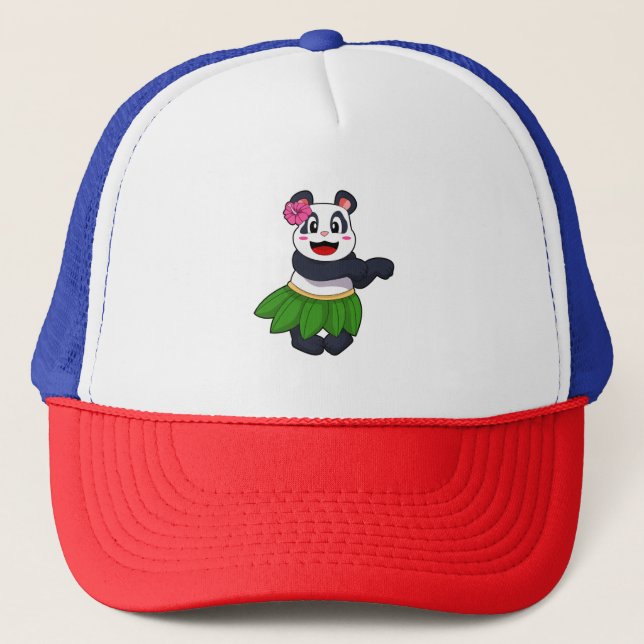 Panda beim Balletttanz Truckerkappe (Vorderseite)