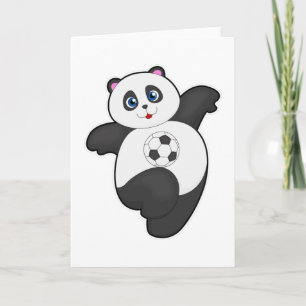 Panda beim Fußballsport Karte