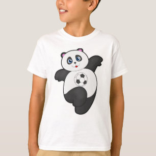 Panda beim Fußballsport T-Shirt