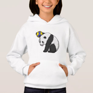 Panda beim Handball Sports Hoodie