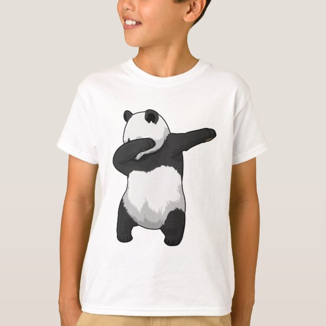 Panda beim Hip Hop Dance Dab T-Shirt (Vorderseite)