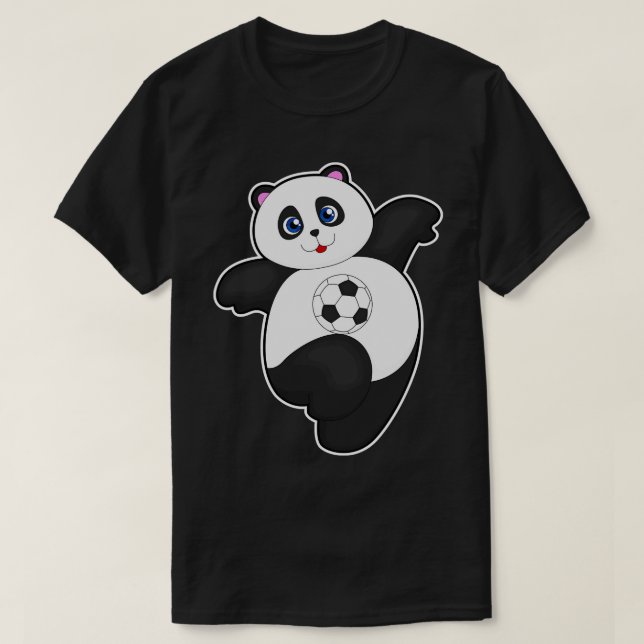 Panda beim Sport T-Shirt (Design vorne)