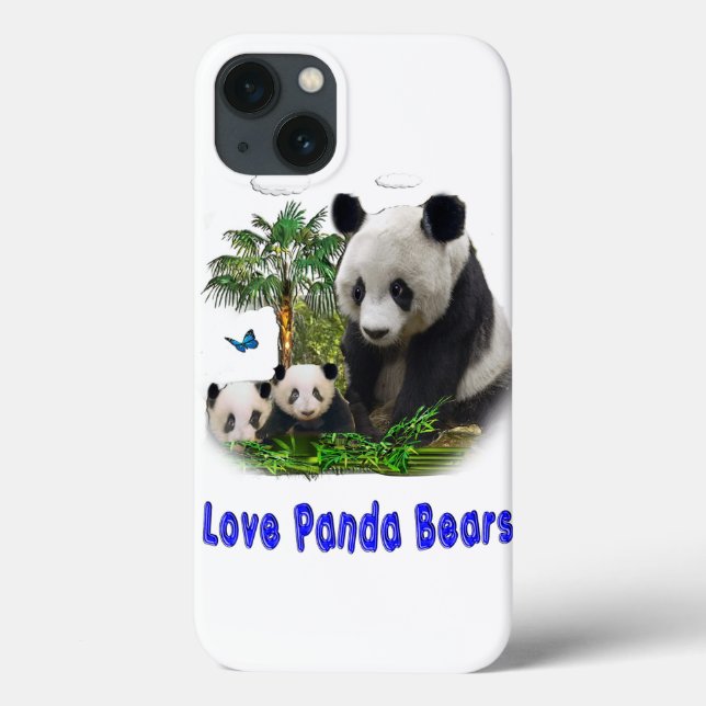 Panda-Beras Case-Mate iPhone Hülle (Rückseite)