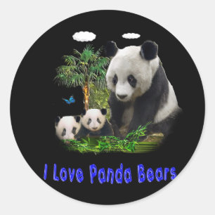 Panda-Beras Runder Aufkleber