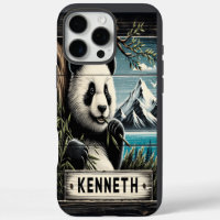 Panda-Bergblick: Bambus-Leckerei