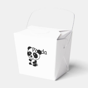 Panda bevorzugt Boxen. Geschenkschachtel