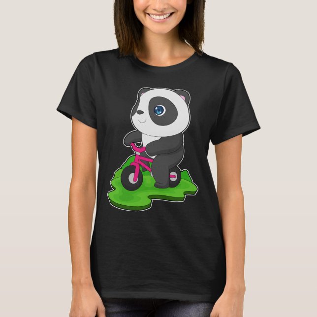Panda Bicycle T-Shirt (Vorderseite)