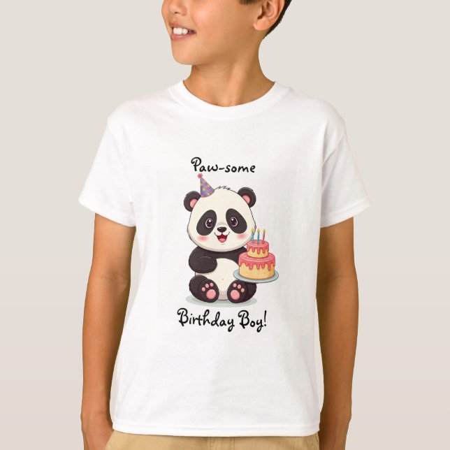 Panda Birthday Boy Shirt (Vorderseite)