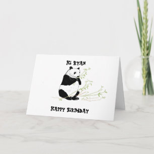 Panda Birthday Card Karte