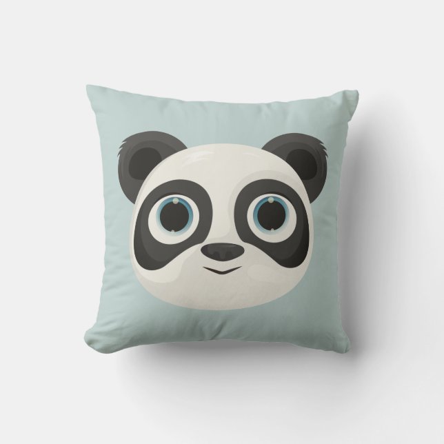 Panda Birthday Kids Art Kissen (Vorderseite)
