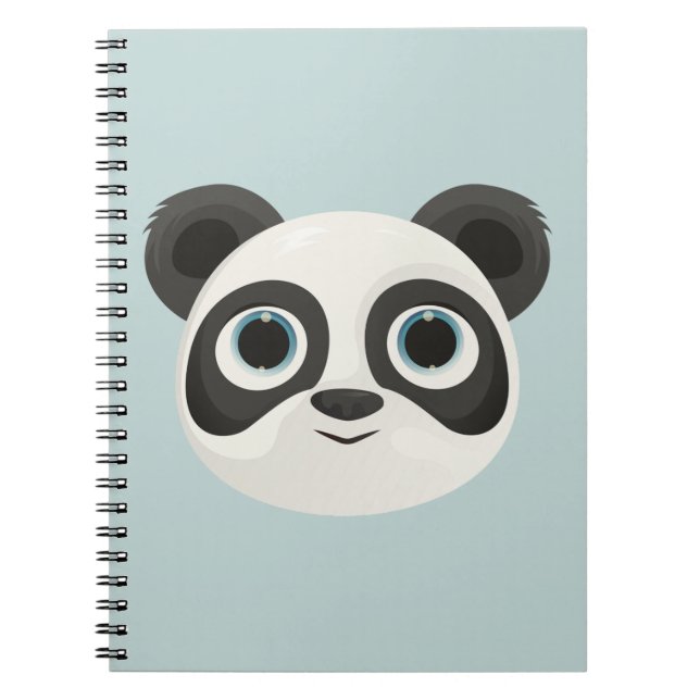 Panda Birthday Kids Art Notizblock (Vorderseite)