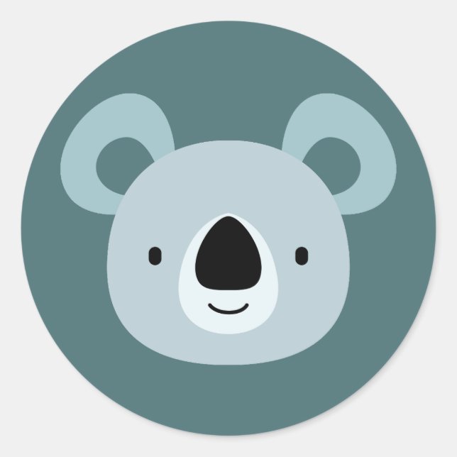 Panda Birthday Kids Art Runder Aufkleber (Vorderseite)