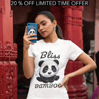 Panda Bliss-Shirt - Ansprechendes Bambus-Design  T-Shirt