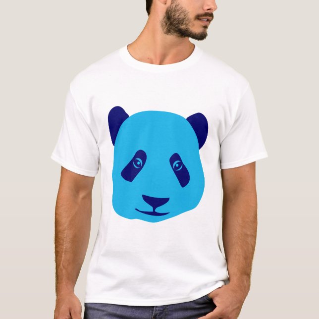 Panda Blue T-Shirt (Vorderseite)