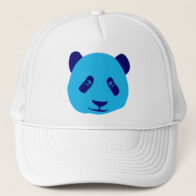 Panda Blue Truckerkappe (Vorderseite)
