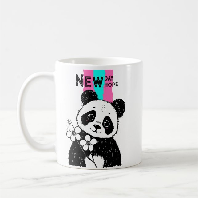 Panda-Blume Kaffeetasse (Links)