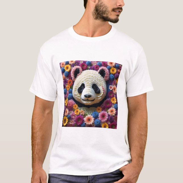 Panda-Blume T-Shirt (Vorderseite)