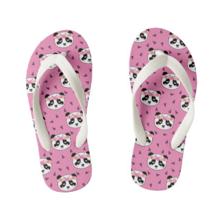 Panda Blume Umdrehe Flops - Niedliche Blume Kinderbadesandalen