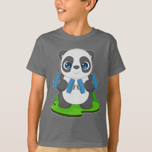 Panda Bodybuilder Dumbell-Bodybuilding T-Shirt