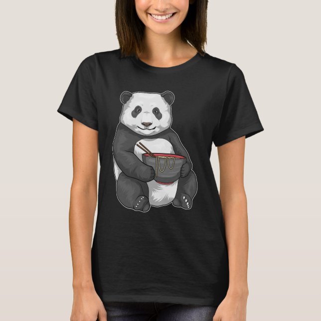 Panda Bowl Ramen T-Shirt (Vorderseite)