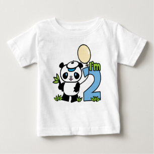 Panda Boy 2. Geburtstag Baby T-shirt