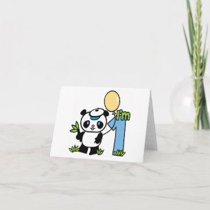 Panda Boy Erstgeburt Einladungen