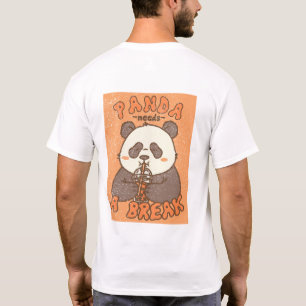 Panda braucht eine Pause – Vintage Retro Süßer Pan T-Shirt