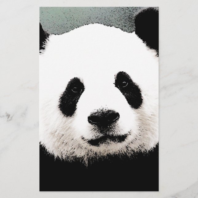 Panda Briefpapier (Vorderseite)