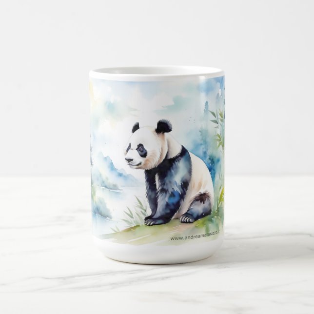 Panda bringt viel Glück Kaffeetasse (Mittel)