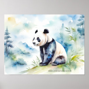 Panda bringt viel Glück Poster
