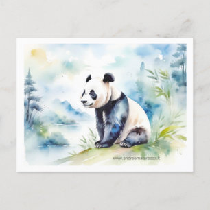 Panda bringt viel Glück Postkarte