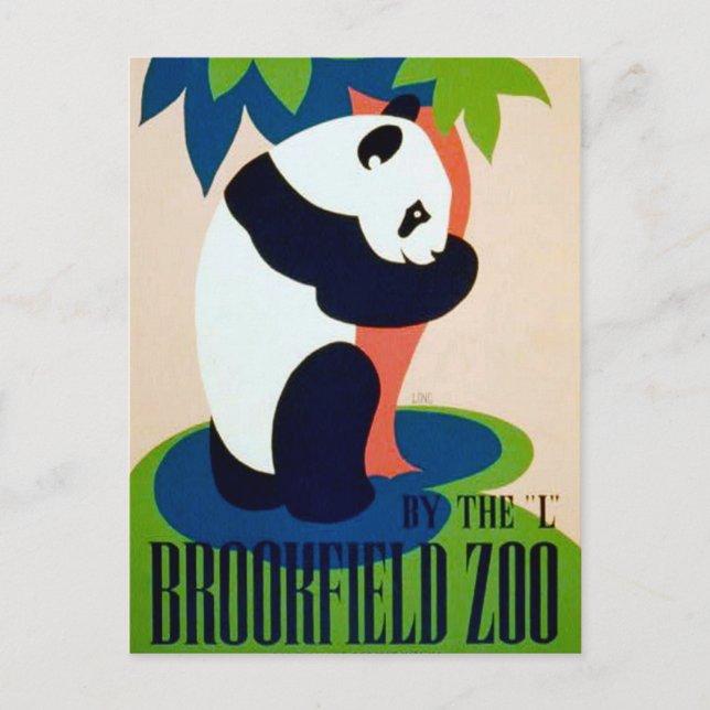 Panda Brookfield Zoo Post Card Postkarte (Vorderseite)