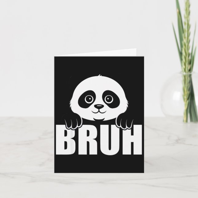 Panda Bruh Funny Zoo Animal Lover For Men Women Ki Karte (Vorderseite)