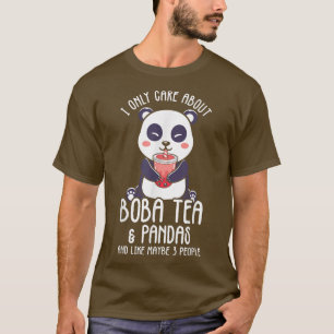 Panda Bubble Boba Tea Kawaii Niedlich Anime Otaku  T-Shirt