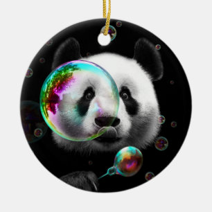 PANDA BUBBLE MAKER KERAMIK ORNAMENT