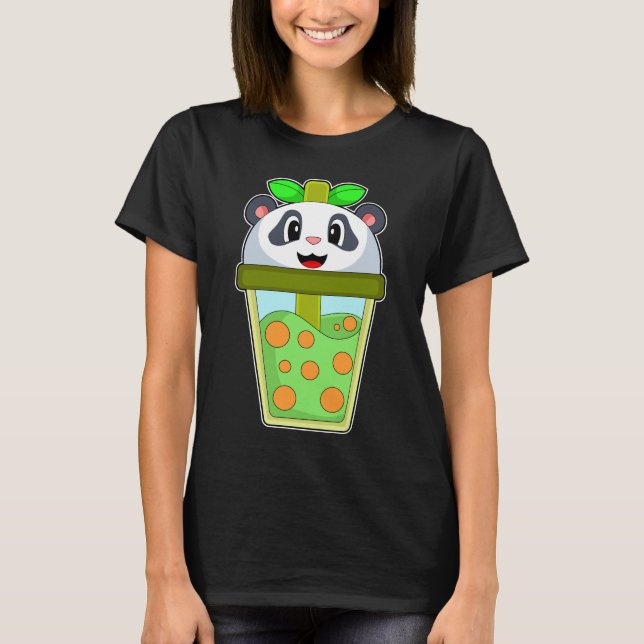 Panda Bubble Tea T-Shirt (Vorderseite)