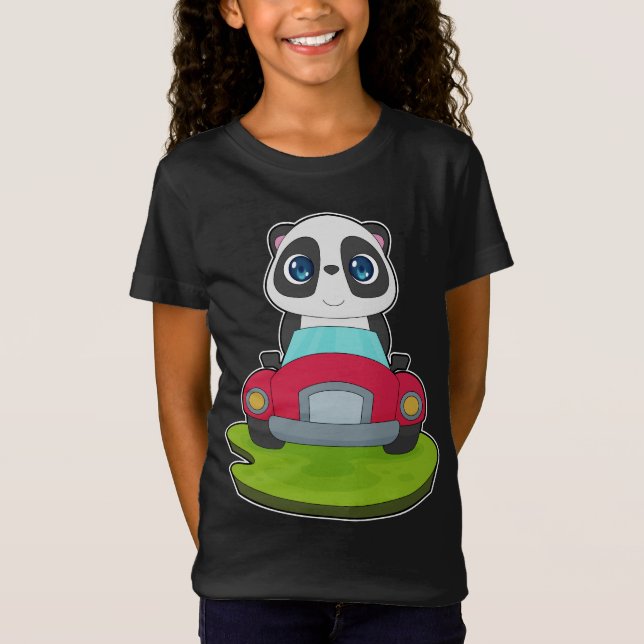 Panda Car T-Shirt (Vorderseite)