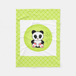 Panda, Cartoon, Kinder Fleecedecke