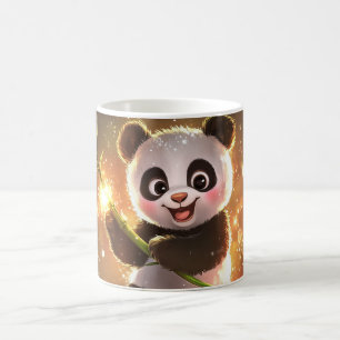 Panda Cartoon-Stil lebendig Süß Bunt Kaffeetasse