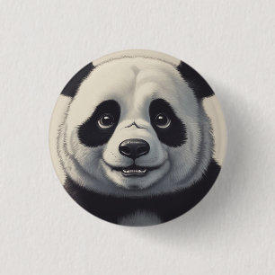 Panda Cartoon Zeichne Kunst Button