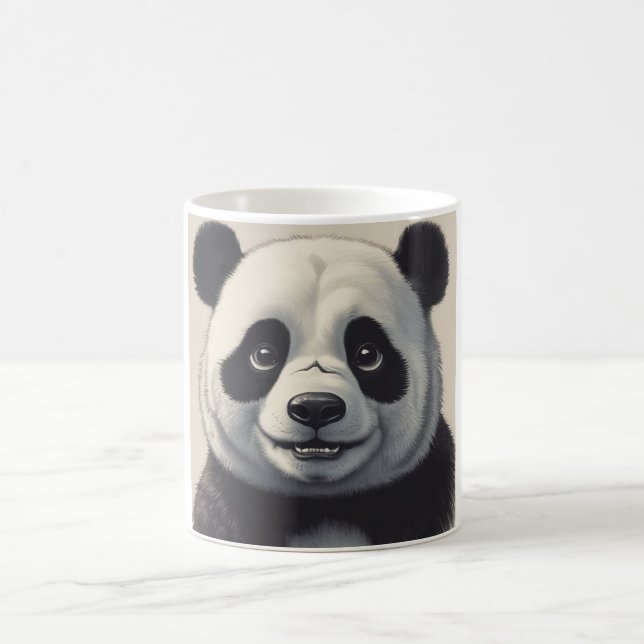 Panda Cartoon Zeichne Kunst Kaffeetasse (Mittel)
