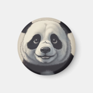 Panda Cartoon Zeichne Kunst Magnet