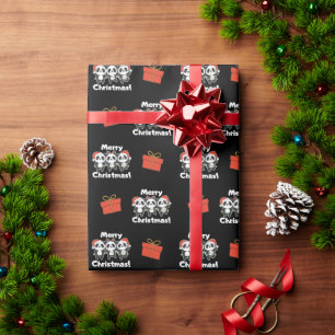 Panda Christmas Animals Pandas Merry Christmas Geschenkpapier
