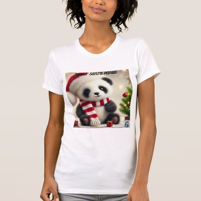 Panda Christmas T-Shirt (Vorderseite)