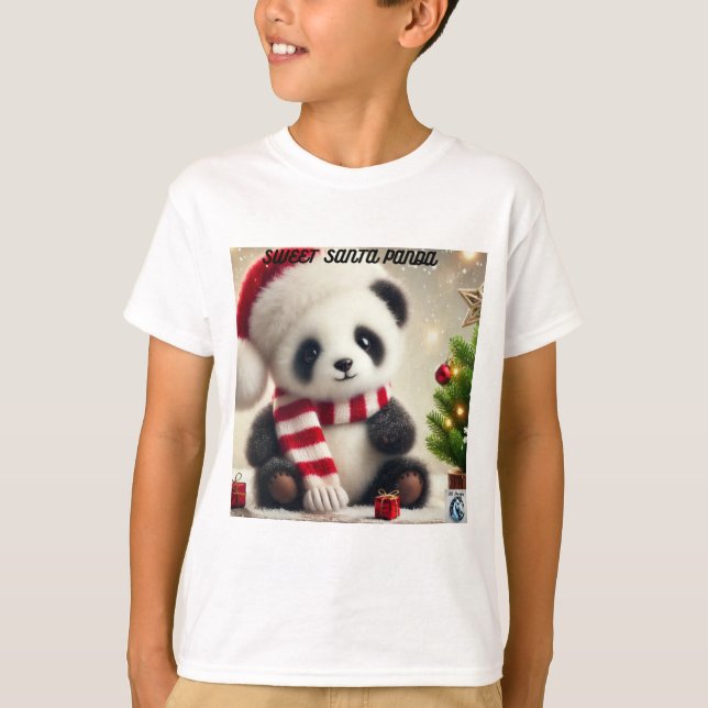 Panda Christmas T-Shirt (Vorderseite)