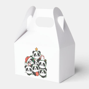 Panda Christmas Tree Funny Animal Christmas Favor Geschenkschachtel