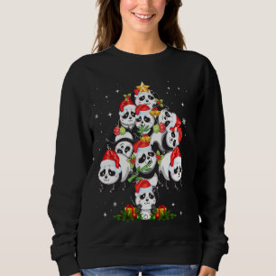 Panda Christmas Tree Lights Niedlich Panda Xmas Or Sweatshirt